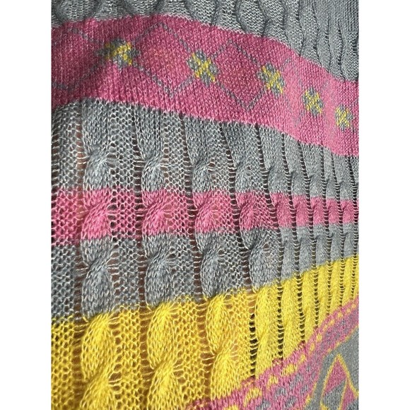 FFRESHMAN 1996 Knit Acrylic Blend Sweater Colorful Pattern Junior Size XL 16 - Picture 8 of 8